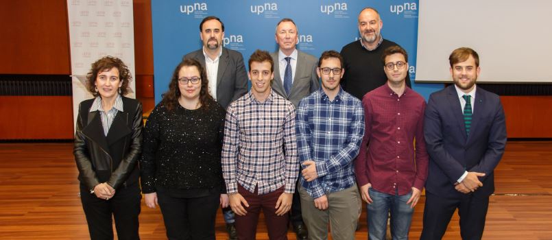 Javier Resano e Ignacio Vitoria, ganadores de la segunda edición de los Premios Fin de Estudios de Emprendimiento de la UPNA y Caja Rural de Navarra