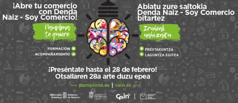 El 28 de febrero termina el plazo para presentarse a ‘Denda Naiz – Soy Comercio’ para promover nuevos comercios en Pamplona