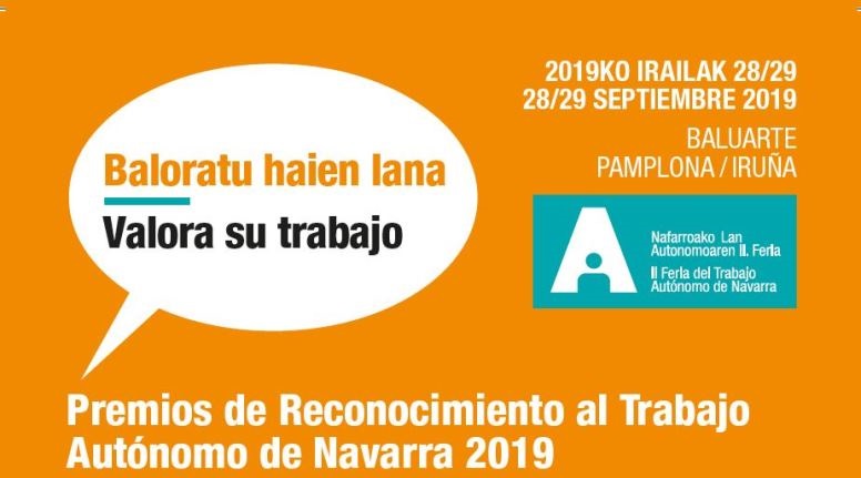 Abierto hasta el 4 de julio el plazo para presentar candidaturas a los Premios de Reconocimiento al Trabajo Autónomo de Navarra