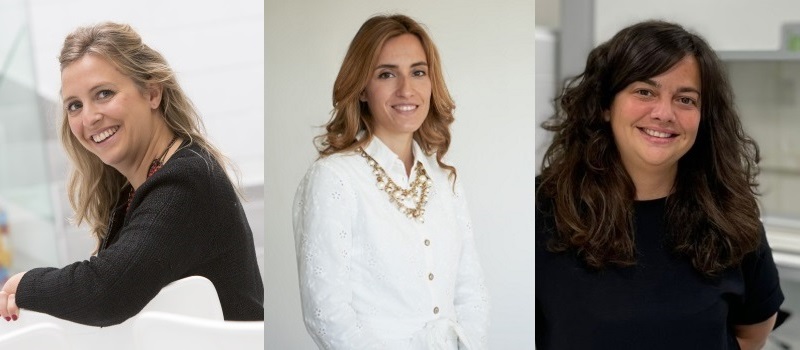 Maite Agüeros, Elena Erroba y Susana Sánchez, ganadoras de los Premios Empresaria, Directiva y Emprendedora Navarra 2021 convocados por AMEDNA-NEEZE