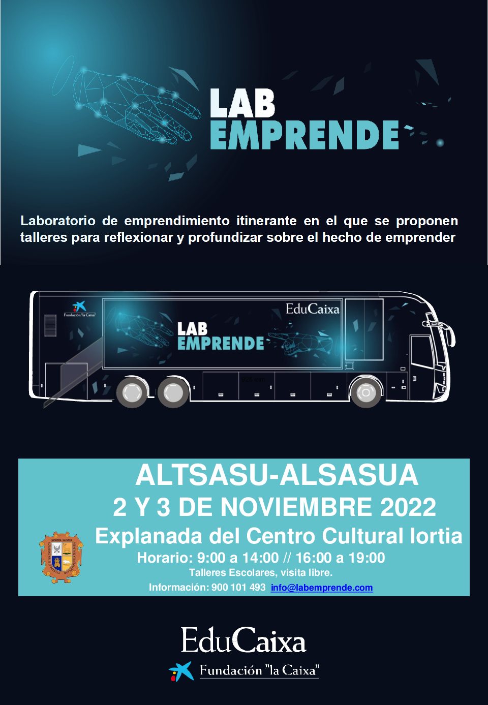 El taller itinerante “LABEMPRENDE” para el fomento del emprendimiento juvenil llega a Altsasu