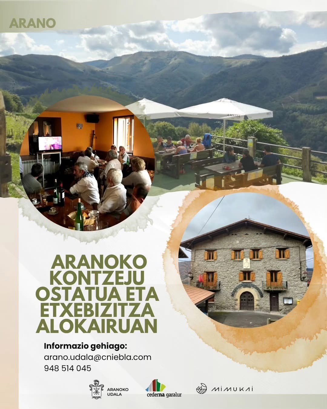 Arrendamiento Bar Consejo y vivienda 2ª planta Casa Consistorial – ARANO